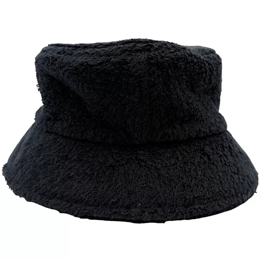 Authentic CHANEL CC Bucket Hat Size:S Black Cotton #36636126 - Picture 9 of 10